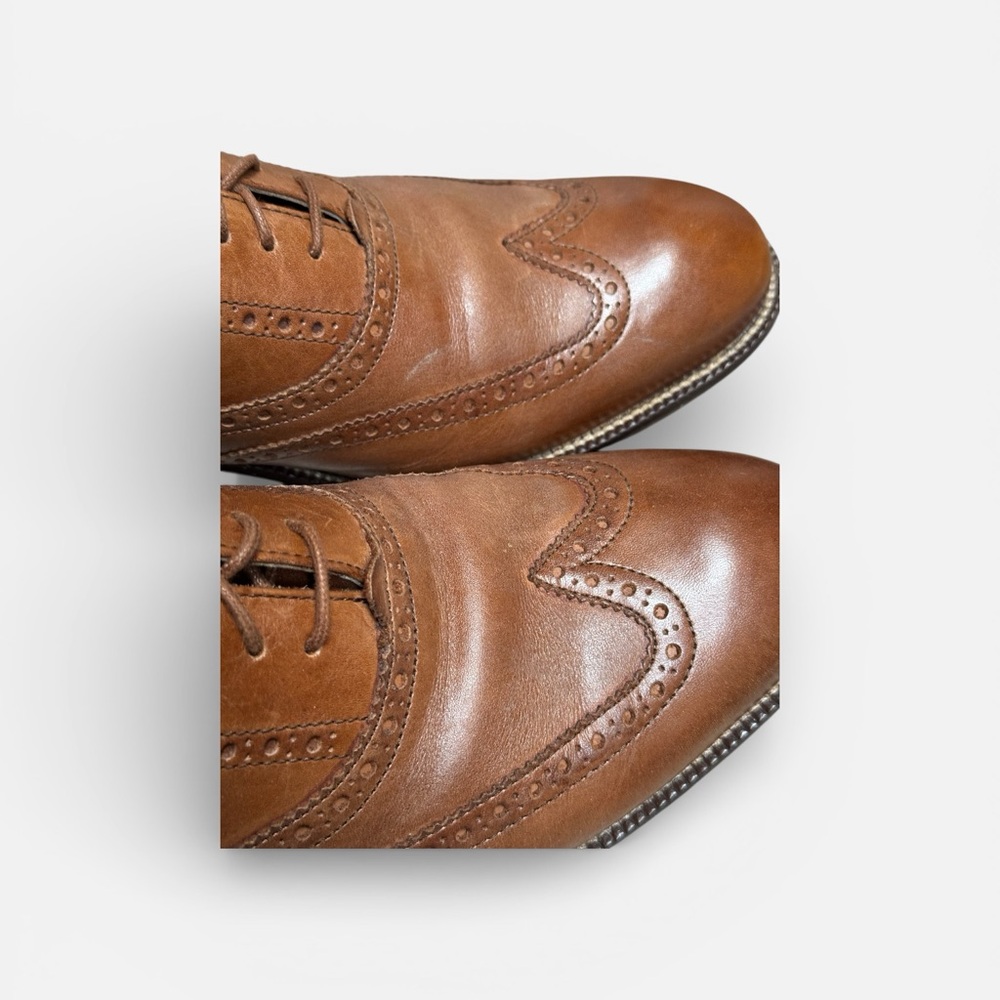 Classic Cole Haan Leather Brogues in 10 W - Picture 3 of 6